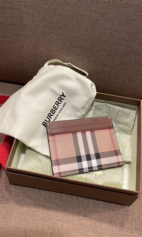 burberry card holder chain|authentic Burberry card holder wallet.